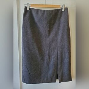 Banana Republic Charcoal Gray Wool Blend Pencil Skirt Women's Size 4